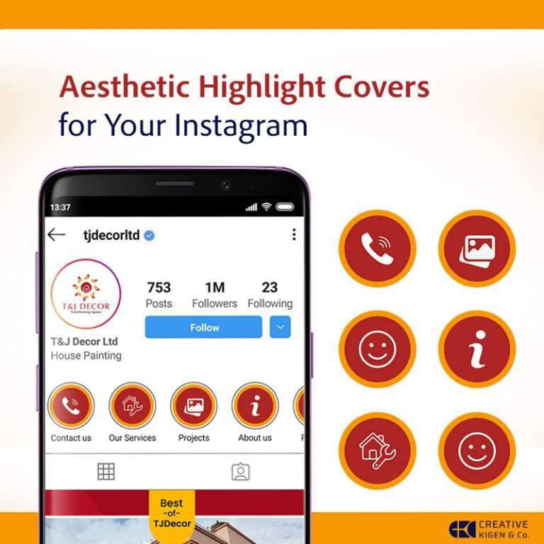 Instagram Highlight Cover Design in Kenya