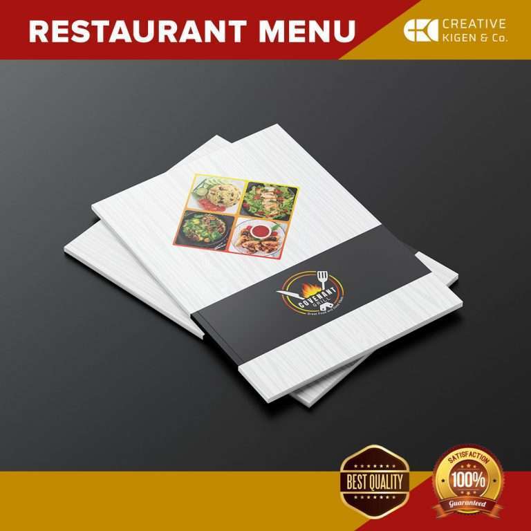 Menu Design Services in Kenya
