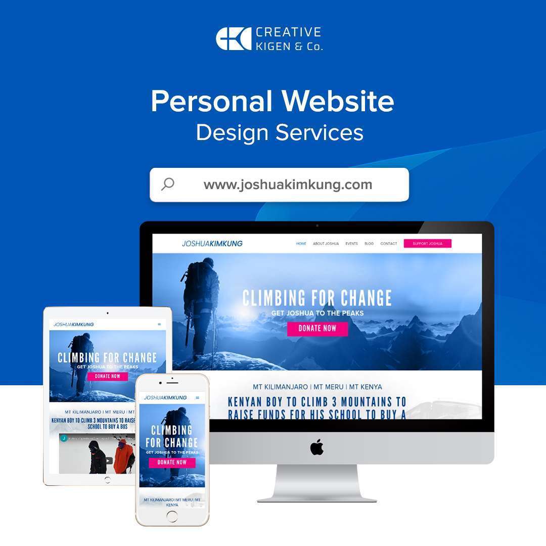 Personal Website Design Services in Kenya