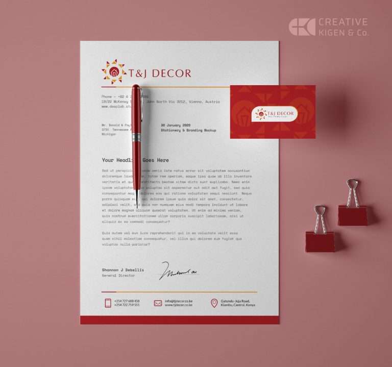 Stationery Design Services in Kenya