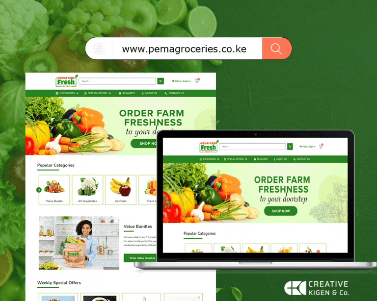 Grocery Website Design in Kenya